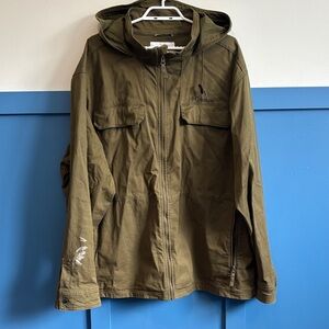 Columbia Men's Olive Green Hooded Field Jacket